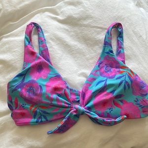 Midori Hana tie front bikini top
